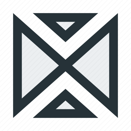 Abstract, cross, figure, lines, mark, shape, triangles icon - Download on Iconfinder