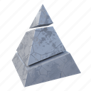 square pyramid, geometric shape, 3d shape, math, object, abstract, element 
