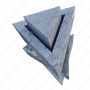 triangular prism, geometric shape, 3d shape, math, object, abstract, element 