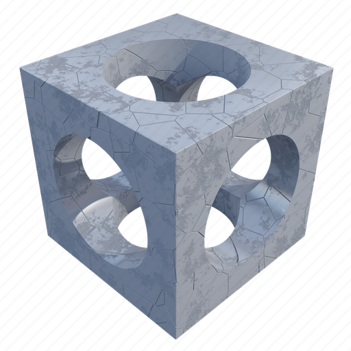 Cube, geometric shape, 3d shape, math, object, abstract, element 3D illustration - Download on Iconfinder