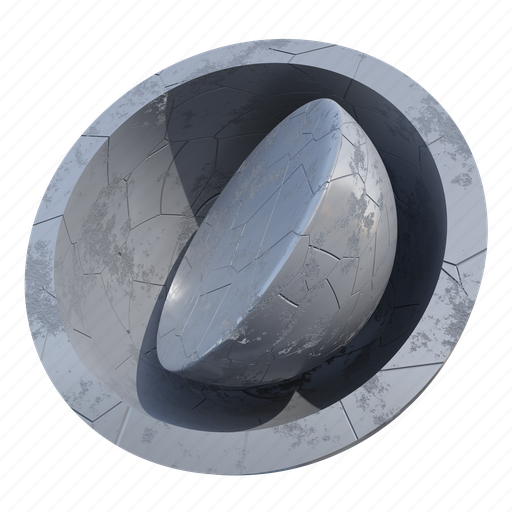 Hemisphere, geometric shape, 3d shape, math, object, abstract, element 3D illustration - Download on Iconfinder