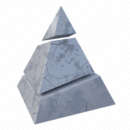 Square pyramid, geometric shape, 3d shape, math, object, abstract, element 3D illustration - Download on Iconfinder
