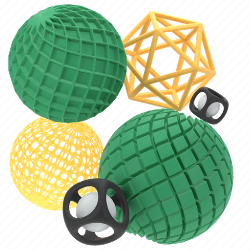 Abstract geometry, abstract shape, abstract object, pattern, structure 3D illustration - Download on Iconfinder
