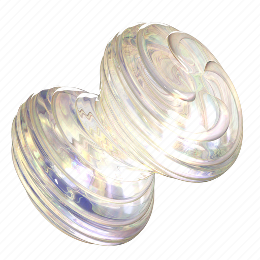 Abstract glass, round, abstract, 3d object, glass, shape, fine art 3D illustration - Download on Iconfinder
