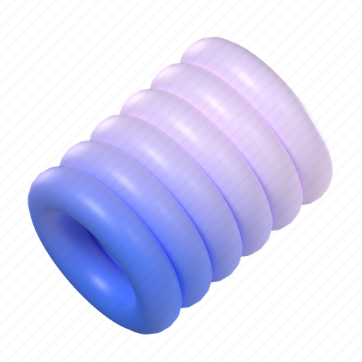 Stack circular gradient, spiral, circular, abstract, 3d object, gradient, shape 3D illustration - Download on Iconfinder