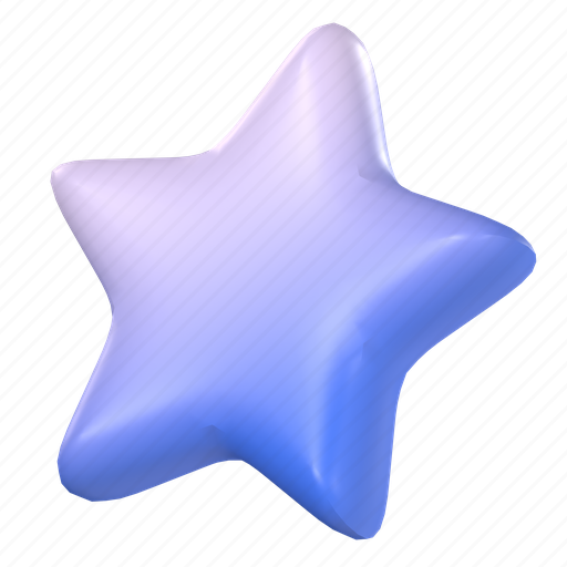 Star gradient, star, sparkle, abstract, 3d object, gradient, shape 3D illustration - Download on Iconfinder