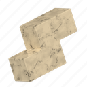 rectangular marble, puzzle, rectangular, abstract, 3d object, marble, stone, fine art, geometry 