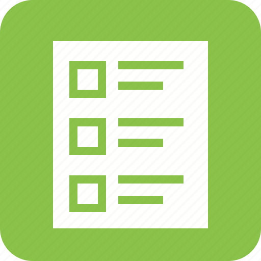 Checklist, document, exam, paper, questionnaire, quiz, test icon - Download on Iconfinder
