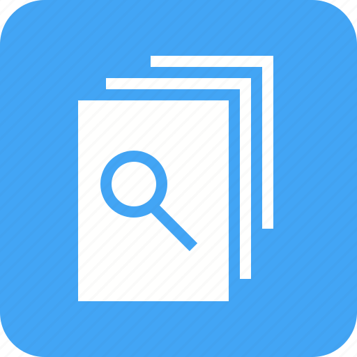 Analysis, documents, files, magnifier, notes, reports, research icon - Download on Iconfinder