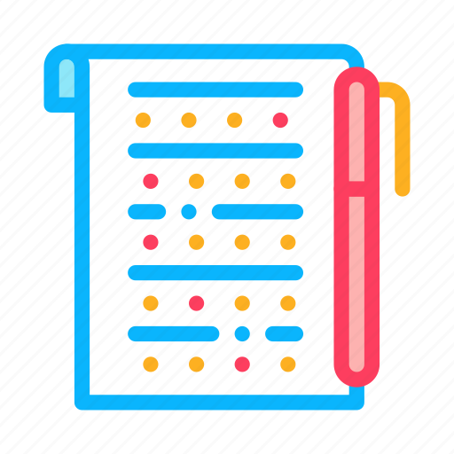 Academy, educational, examination, pen, sheet icon - Download on Iconfinder