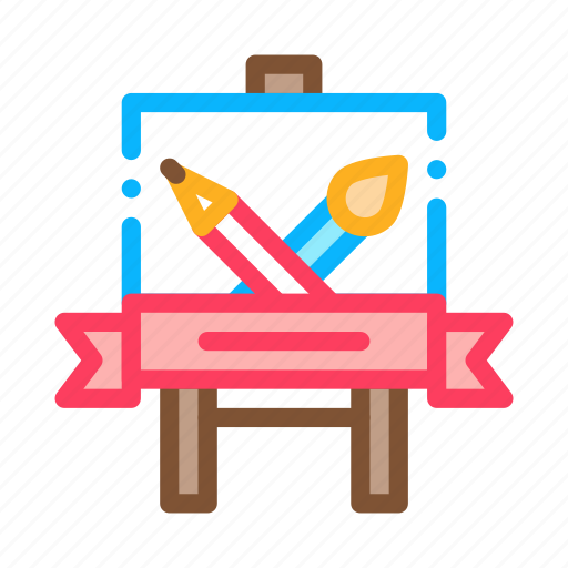 Academy, educational, lesson, painting, student icon - Download on Iconfinder