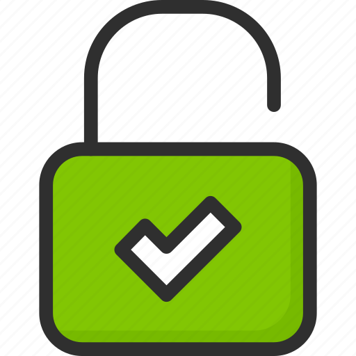Access, check, lock, login, mark, padlock, password icon - Download on Iconfinder