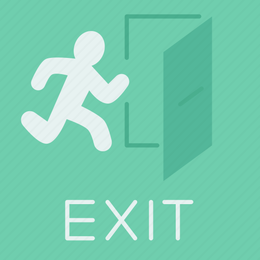 Emergency, exit, door, escape, route icon - Download on Iconfinder