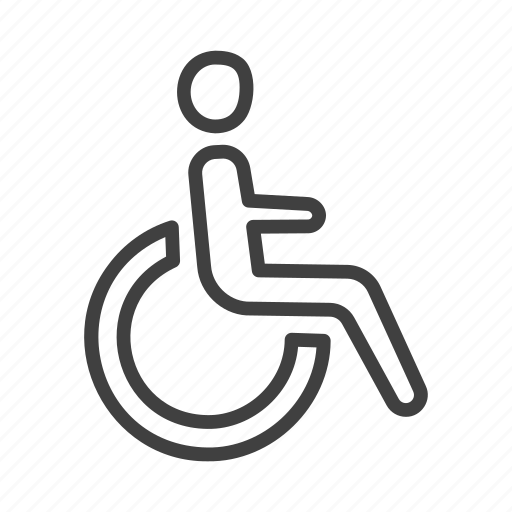 Wheel, chair, accessibility, disability, disabled icon - Download on Iconfinder