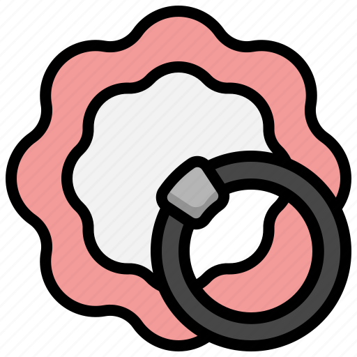Scrunchie, hairstyle, elastic, band, art, beauty icon - Download on Iconfinder
