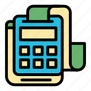 accounting, business, finance, receipt, machine, paper, device