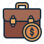 portfolio, briefcase, money, work, job, finance, business, bag, accounting 