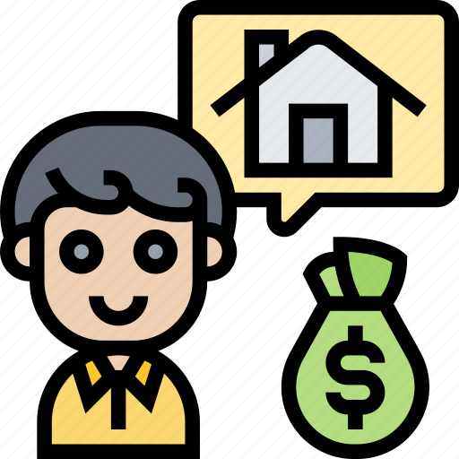 Loans, mortgages, buyer, house, brokerage icon - Download on Iconfinder