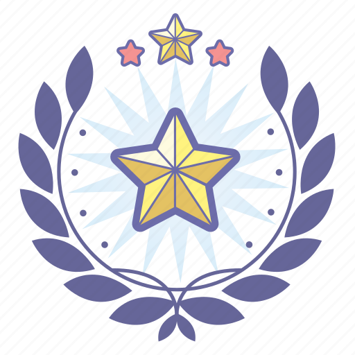 Achievement, award, badge, favorite, rating, star, wreath icon - Download on Iconfinder
