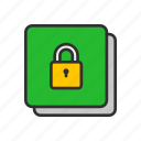 file clock, lock, padlock, security lock 
