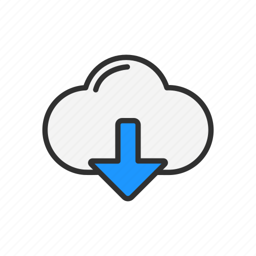 Cloud, download, download file, heaven icon - Download on Iconfinder