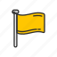 banner, country, flag, location, yellow flag 