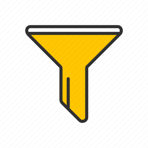 Filter, funnel, liquid funnel, sales funnel icon - Download on Iconfinder