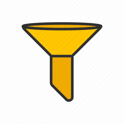 Filter, funnel, liquid funnel, tube icon - Download on Iconfinder