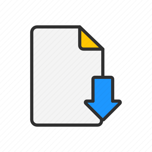 Arrow, download, download file, files icon - Download on Iconfinder
