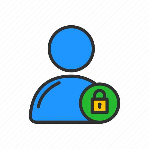 Lock profile, lock user, padlock, profile icon - Download on Iconfinder