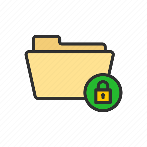 Files, folder, folder lock, security lock icon - Download on Iconfinder