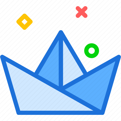 Boat, origami, paper, sail icon - Download on Iconfinder