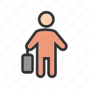 briefcase, business, case, corporate, holding, walk, walking