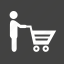 cart, grocery, pushing, shelf, shopping, store, supermarket 