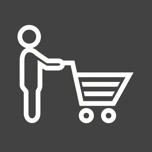 Cart, grocery, pushing, shelf, shopping, store, supermarket icon - Download on Iconfinder