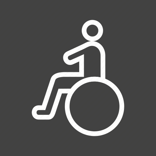 Disability, disabled, healthcare, people, sitting, wheelchair icon - Download on Iconfinder