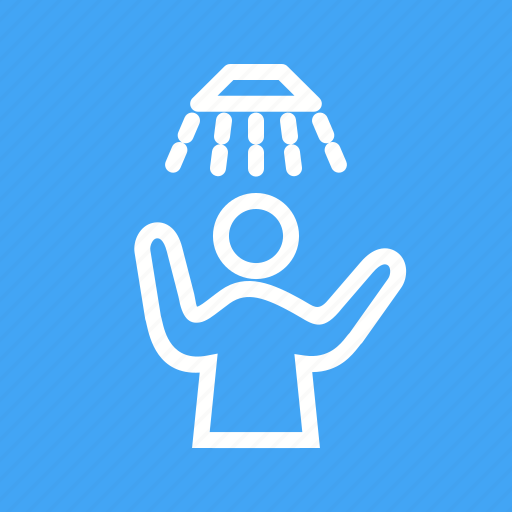Bath, bathing, hair, shower, washing, water, wet icon - Download on Iconfinder