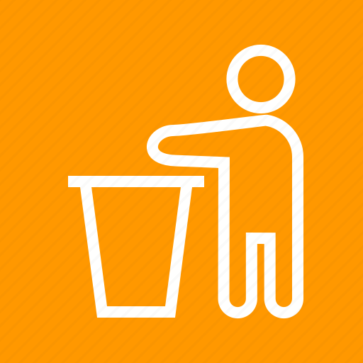 Bin, garbage, litter, recycling, rubbish, throwing, trash icon - Download on Iconfinder