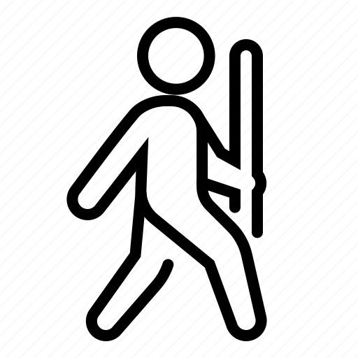 Hiking, walk, walking, movement, workout, fitness icon - Download on Iconfinder