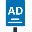ad, board, sign, advertising, marketing 