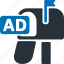 ad, letters, post, envelope, advertising 