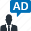 ad, manager, business, advertisement, marketing, promotion 