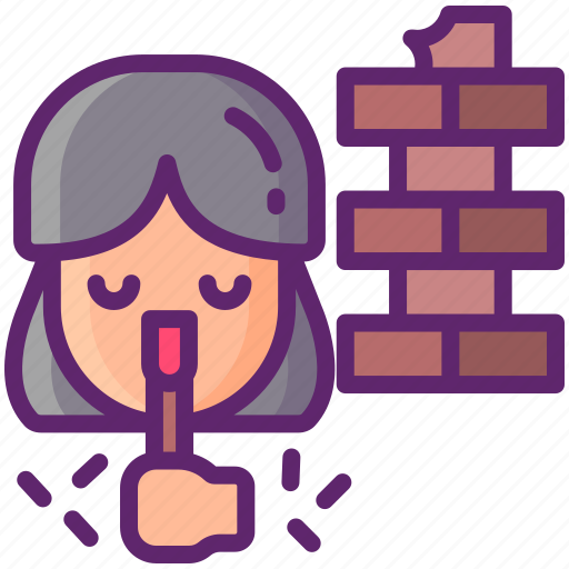 Addiction, construction, eating, wall icon - Download on Iconfinder