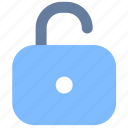 open, lock, button, password, protection, security, colored