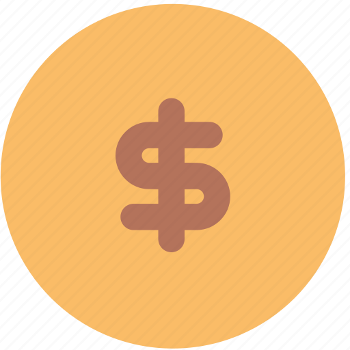 Dollar, coin, money, finance, business, colored, user interface icon - Download on Iconfinder