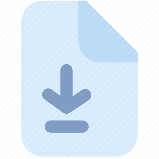 File, download, document, paper, colored icon - Download on Iconfinder