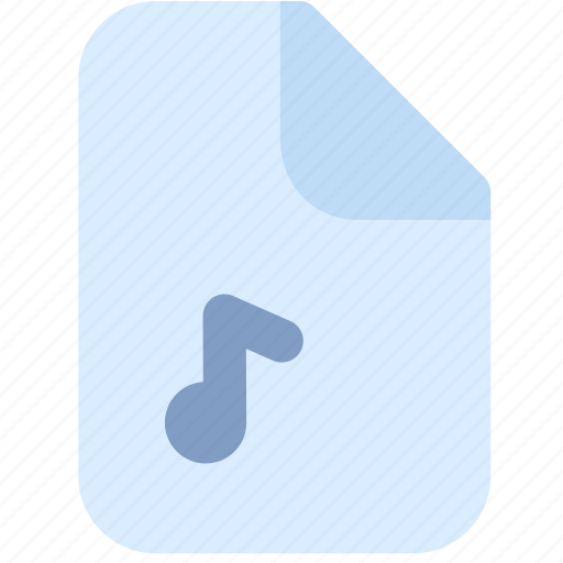 File, sound, music, audio, extension, colored icon - Download on Iconfinder