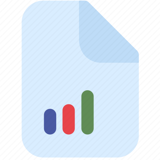 File, statistic, document, paper, data, colored icon - Download on Iconfinder
