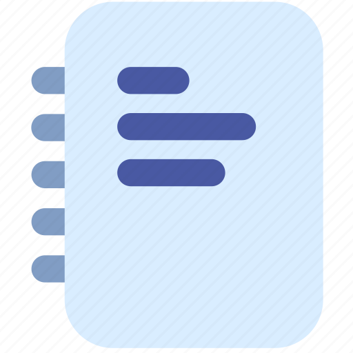 Notepad, text, file, document, colored icon - Download on Iconfinder