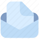 email, envelope, open, mail, message, colored
